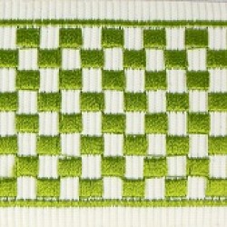 Decorative Border - Geometric Pattern Lime 