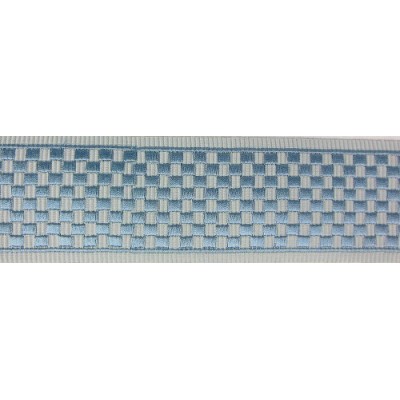 Decorative Border - Geometric Pattern Grey/Blue