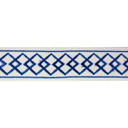 Decorative Braid Trim - Diamond Pattern Navy Blue