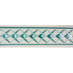 Decorative Braid Trim - Diamond Pattern Teal