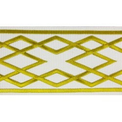Decorative Border - Diamond Pattern Old Gold