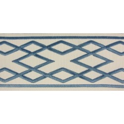 Decorative Border - Diamond Pattern Slate Blue