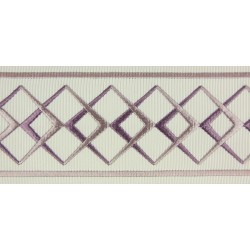 Decorative Border - Diamond Pattern Lilac