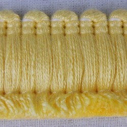 Cotton Brush Fringe  - Yellow