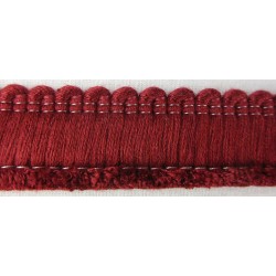 Cotton Brush Fringe - Burgandy