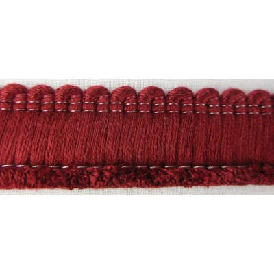 Cotton Brush Fringe - Burgandy