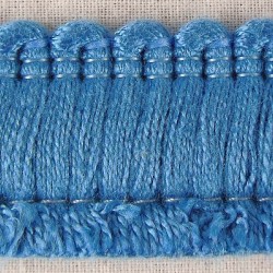 Cotton Brush Fringe - Blue