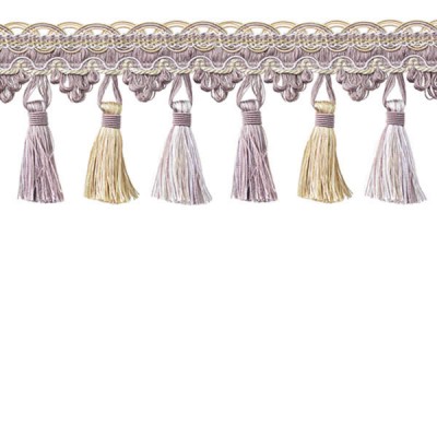 Tassel Trim - Lavender, Soft Gold & Silver