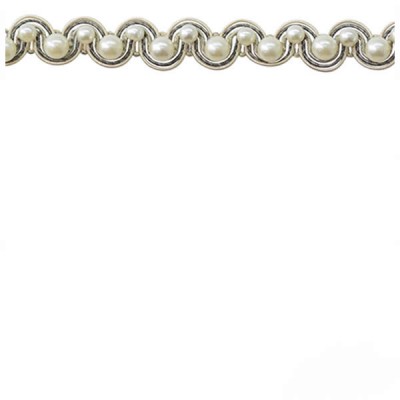 Braid with Pearls - Oyster & Cream