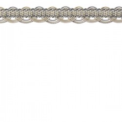 Galon Braid - Grey, Silver & Cream