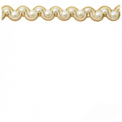 Braid with Pearls - Light & Dark Gold