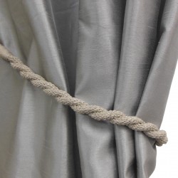 Magnetic Weaved Rope Tieback - Linen