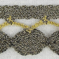 Metallic Drop Leaf Braid 25Mmm