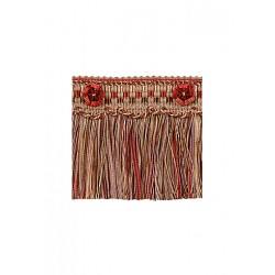 Organdy Cut Fringe with Rosette - Turkish Delight