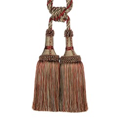 Double Tassel Tieback - Red Sherbert