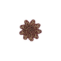 Decorative Rosette - Mulberry Avocado