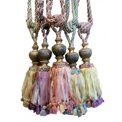 Large Single Tassel Tieback - 10 Colours