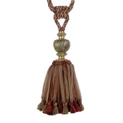 Large Single Tassel Tieback - Turkish Delight