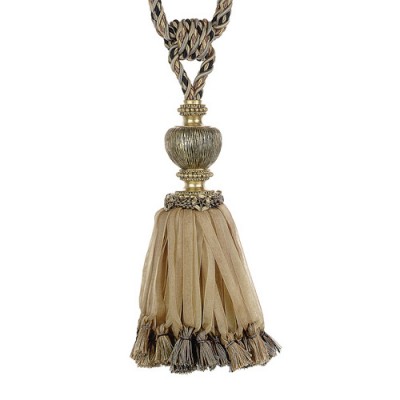 Large Single Tassel Tieback - Chocolate Delight