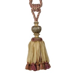 Large Single Tassel Tieback - Harlequin