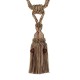 Tassel Tieback with Beads - Mocha Gold