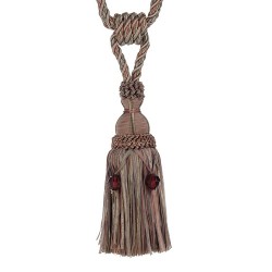 Tassel Tieback with Beads - Cinnamon Story