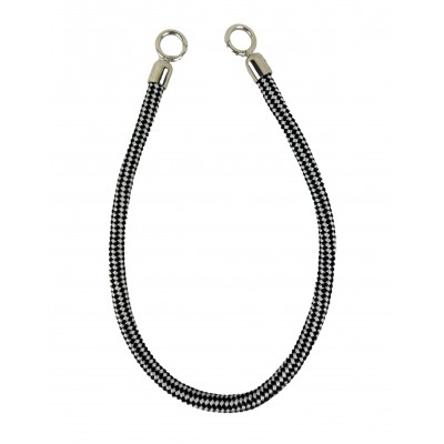 Rope Tieback - Black/Silver