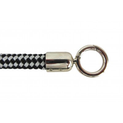 Rope Tieback - Black/Silver