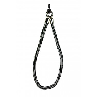 Rope Tieback - Black/Silver