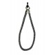 Rope Tieback - Black/Silver